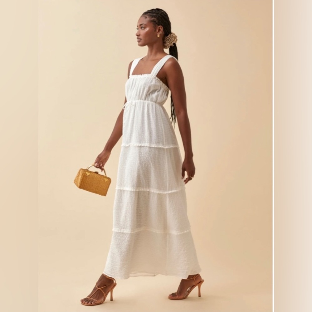 REFORMATION Ivie Tiered Sundress